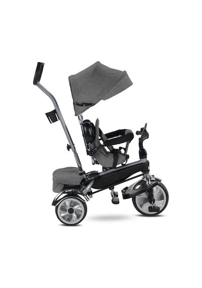 Babyhope Star Üç Teker Bisiklet Bh-9500 Gri Ebeveyn Kontrollü Şişme Eva Tekerlekli Tricycle Kahverengi
