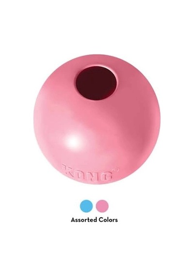 Kong Puppy Ball Delikli Top Şeklinde Çok Amaçlı Yavru Köpek Oyuncağı M/l