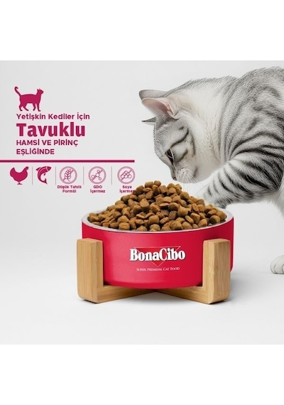 BonaCibo Adult Cat Tavuklu Yetişkin Kedi Maması 5 KG