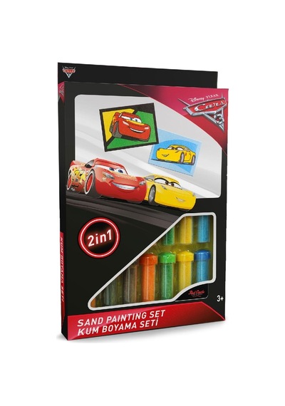 Eğitici Ve Eğlenceli, Kum Boyama Seti, Disney Cars3 Şimşek Mcqueen&cruz Ramirez Ds-28