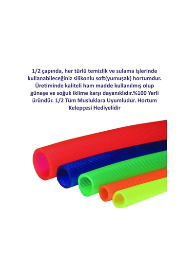 Silikonlu Bahçe Hortumu-10 Metre-Kırılmaz-Kolay Katlanır-Dayanıkl