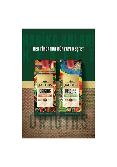 Jacobs Origins Uganda Ve Kenya Filtre Kahve 200 Gr JACOBS.023