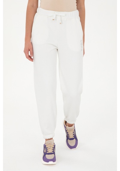 U.S. Polo Assn. Kadın Ekru Jogger Eşofman Altı 50294753-VR019