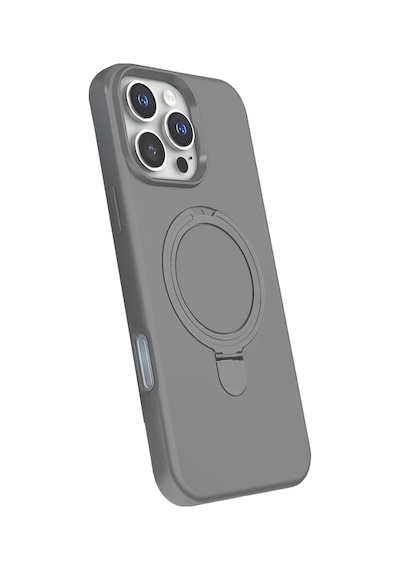 Apple İphone 16 Pro Regal Magsafe Standlı Kapak - Titan Gri 0.2M-Çok Renkli