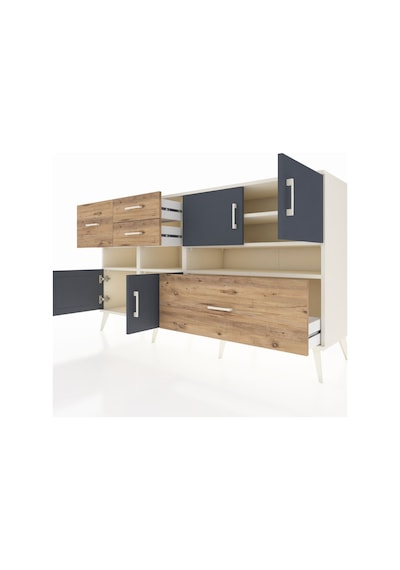 Hyperion Konsol 5 Raflı 4 Çekmeceli 4 Kapaklı 176x44x99 Aytaşı-an Aytaşı-antrasit/çam Hyperion Konsol 5 Raflı 4 Çekmeceli 4 Kapaklı 176x44x99 Aytaşı-an Aytaşı-antrasit/çam