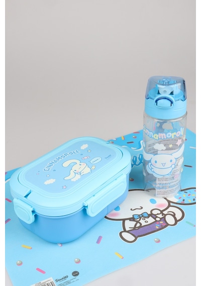 X Dekomus Lisanslı Cinnamoroll 500 Ml Matara,3 Bölmeli Beslenme Kabı,beslenme Örtüsü Seti Diğer