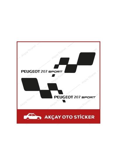 Peugeot 207 Sport Sticker Peugeot 207 Sticker Oto Sticker