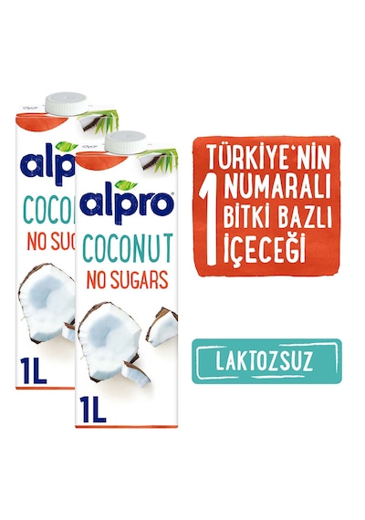 Alpro Şekersiz Hindistan Sütü 2 x 1 L