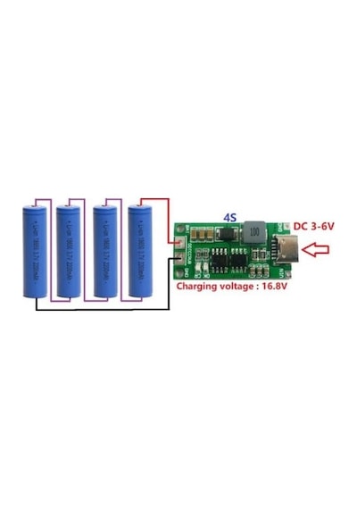 Gözeler 4s 16.8v 2a Li-ion & Lipo Pil Şarj Devresi