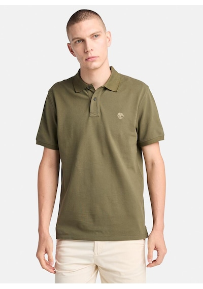 B0a6vdpa581-r Timberland Mıllers Rıver Pique Short Sleeve Polo Erkek T-shirt Haki B0a6vdpa581-r Haki