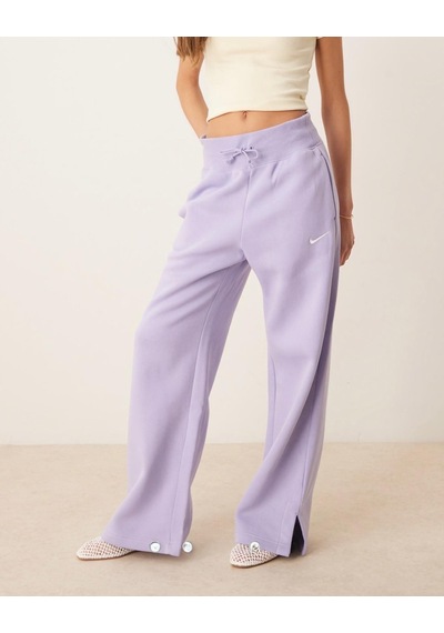 Nike Phoenix Fleece High-waisted Wide Yüksek Bel Kadın Eşofman Altı-sportxstore Lila
