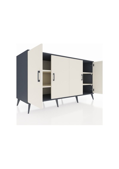 Kronos Konsol 4 Raflı 4 Kapaklı 176x59x99 Antrasit-aytaşı Aytası/aytası - Antrasıt Kronos Konsol 4 Raflı 4 Kapaklı 176x59x99 Antrasit-aytaşı Aytası/aytası - Antrasıt
