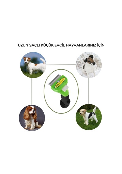 Kedi Ve Köpekler İçin Uzun Tüylü Köpek Tarağı Tüy Toplayıcı Tarak Small 5705