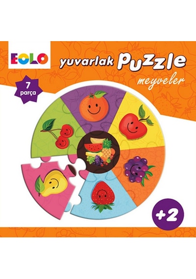 Yuvarlak Puzzle-Meyveler- Eolo