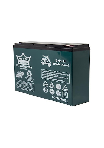 Ortec 12v 40 Ah Jel Elektrikli Motorsiklet Aküsü