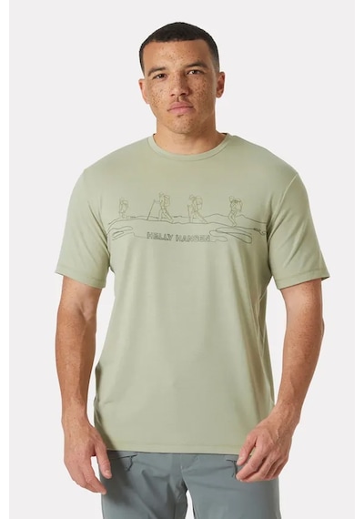 Helly Hansen Skog Recycled Graphic T-shirt Hha.63082 463 Turuncu