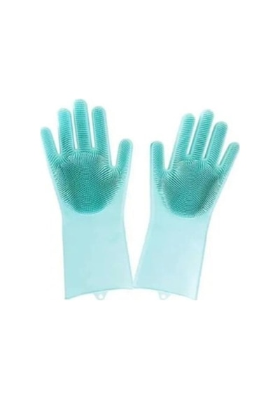 Sihirli Isıya Dayanıklı Silikon Çok Amaçlı Bulaşık Eldiven Fırçası Magic Gloves 586456