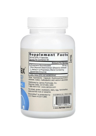 Jarrow Formulas, Vegan Broccomax, 120 Veggie Capsules 17.5 Mg Per Capsule