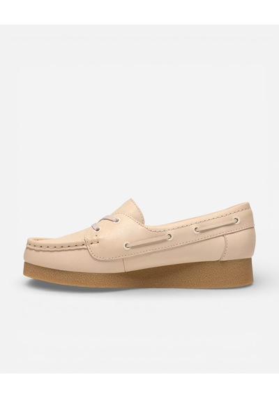 Clarks Wallabeeevosea Cream Leather Kadın Krem Günlük Ayakkabı 26186338