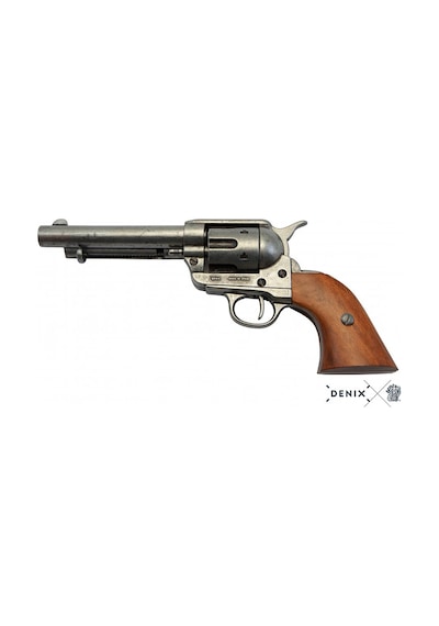 Denix Dekoratif Replika Revolver Cal.45 Peacemaker 5½ , With 6 Bullets, Usa 1873