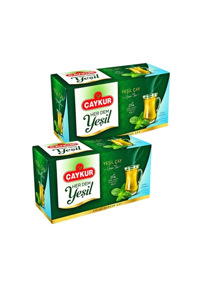 Herdem Yeşil Çay Süzen Poşet Naneli 1,6gr 25 Adet İkili Paket
