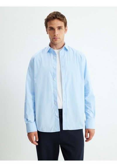 Koton Slim Fit Gömlek Uzun Kollu Yarım İtalyan Yaka Pamuklu Mavi 5wam60110hw Mavi Koton Slim Fit Gömlek Uzun Kollu Yarım İtalyan Yaka Pamuklu Mavi 5wam60110hw Mavi