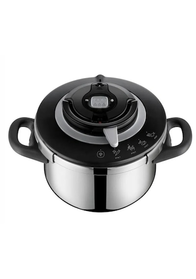 Tefal Clipso Chef Düdüklü Tencere 6 L + 4.5 L Set Gümüş - Gri
