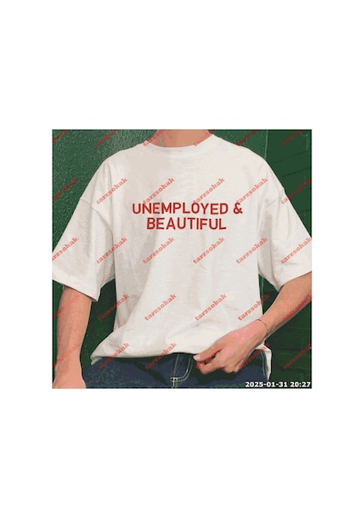 Tarzsokak Slogan Unisex Yazılı Oversize Tshirt Twgwbr11 Beyaz