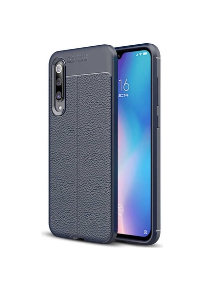 Adige Xiaomi Mi 9 Kılıf Niss Deri Görünümlü Silikon
