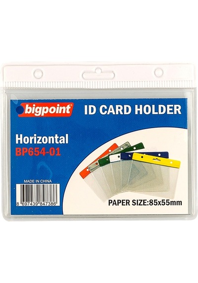 Bigpoint Kart Poşeti Yatay Beyaz 85x55mm X 10 Adet