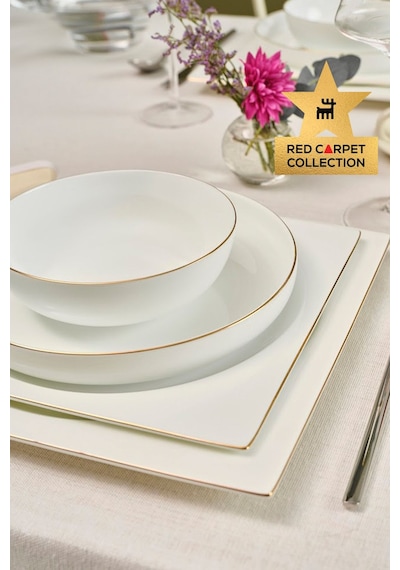 Karaca  Red Carpet Collection Fine Pearl Extra Nish 62 Parça 12 Kişilik Yemek Takımı Gold