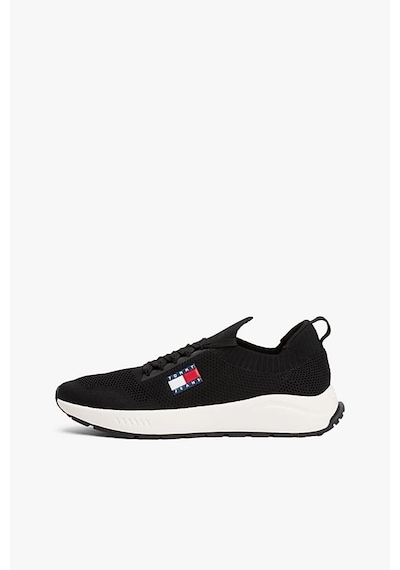 Tommy Hilfiger Erkek Tjm Runner Knit Örgü Sneaker - Siyah Black
