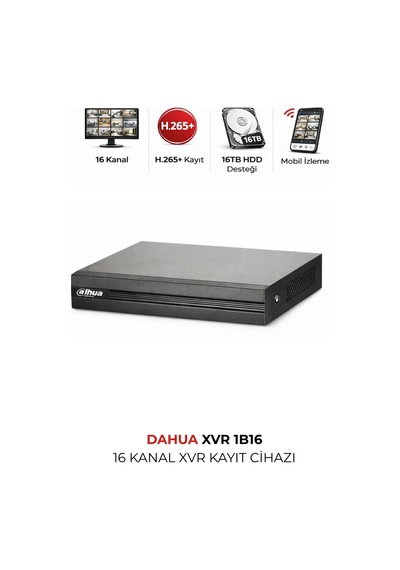 Xvr1b16-ı/t 16 Kanal Penta Hybrid Dvr Kayıt Ünitesi
