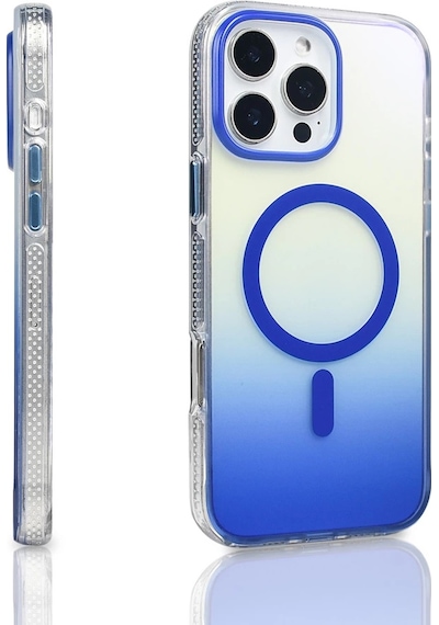 Apple Uyumlu iPhone 16 Pro Max Kılıf M-safe Şarj Özellikli Transparan Renk Geçişli Zore Toros Kapak
