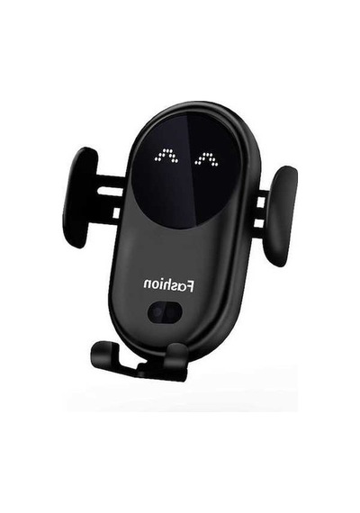 Prestigegoods Akıllı Kızılötesi Sensör Araç Tutucu, Kablosuz Siyah Şarj Cihazı, Hızlı Şarj, 10w, Telefon Tutucu