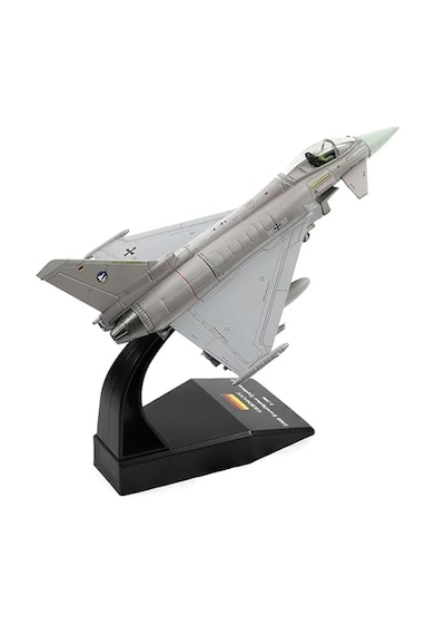 Eurofighter Typhoon F.2 Germany Jet Savaş Uçağı Metal Model Uçak 1/100 Ölçek 16cm