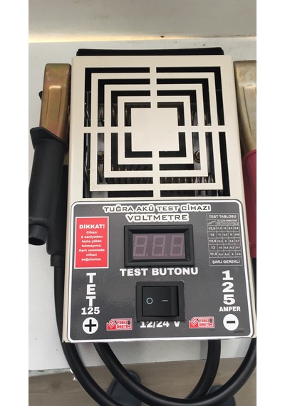 TuğraElektronik 6-12-24 Volt 125 Amper Akü Test Tuğra Tet 125 Profesyonel