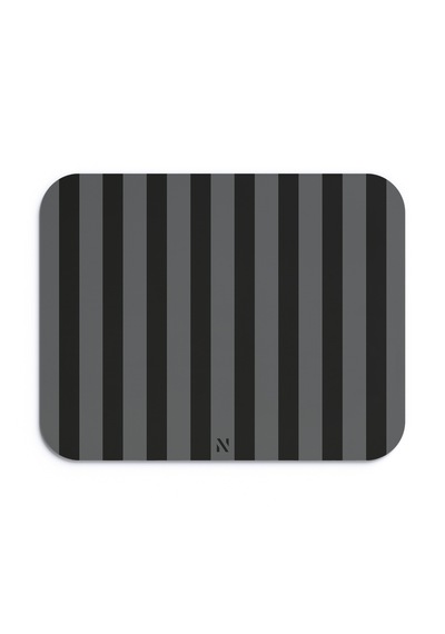 Siyah Renkli Çizgili Ergonomik Mouse Pad, Kaymaz Yüzey İle Ev Ve Ofis Kullanımı İçin İdeal