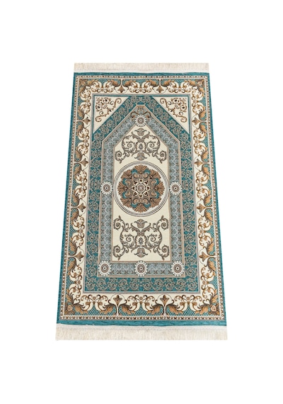 Desenli Şönil Seccade - Yeşil Renk