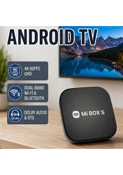Mi Box S Android Tv Box 4k 60 Fps, Dolby Audio, Wi-fi Ve Bluetooth