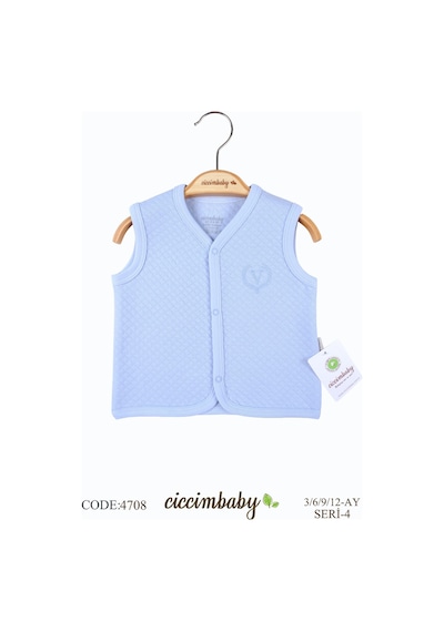U.S. Polo Assn. Ciccim Baby Kapitone Yelek 4708 Mavi 001