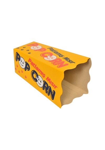 Patlamış Mısır Cips Popcorn Kutusu 1500'lü Paket 6 x 6 x 16 CM Patlamış Mısır Cips Popcorn Kutusu 1500'lü Paket 6 x 6 x 16 CM