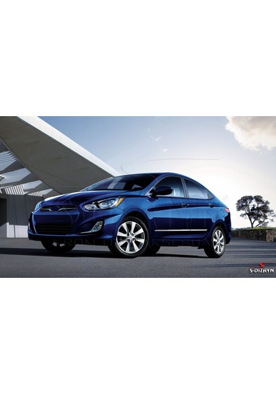 S-dizayn Hyundai Accent Blue Kapı Koruma Çıtası Krom 2011-2017