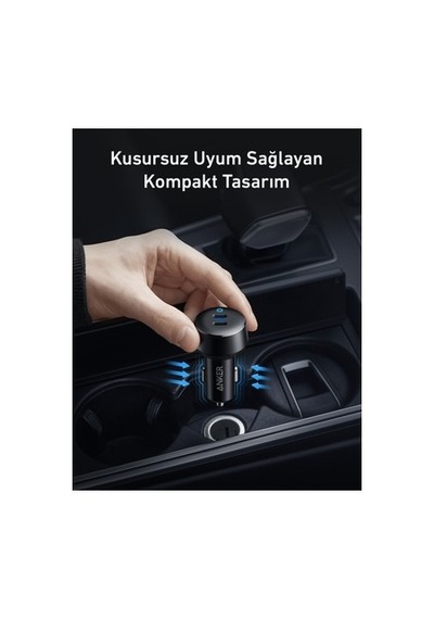 40w Araç Şarj Cihazı, 2 Usb Bağlantı Noktası İle Hızlı Şarj