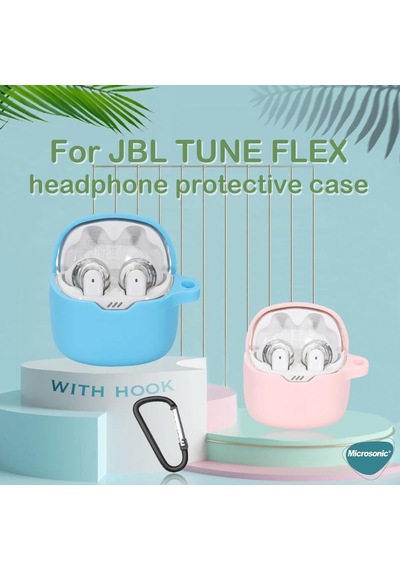 Jbl Tune Flex İçin Kılıf Mat Silikon Lacivert Tune Flex İle Uyumlu Kılıf - Lacivert