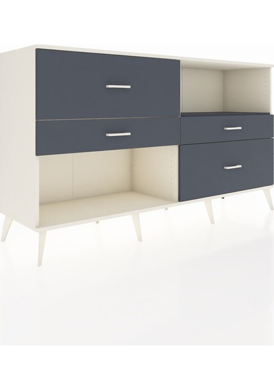 Hyperion Konsol Tek Raflı 4 Çekmeceli 176x44x99 Aytaşı-antrasit Aytaşı-antrasit Hyperion Konsol Tek Raflı 4 Çekmeceli 176x44x99 Aytaşı-antrasit Aytaşı-antrasit