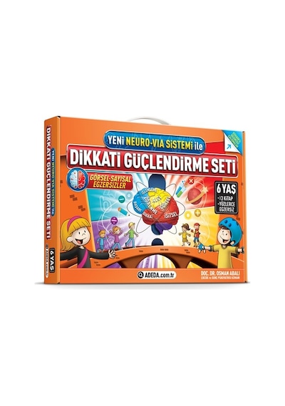 Dikkati Güçlendirme Seti 6 Yaş + Görsel Dikkat Testi - Adeda Yayınları