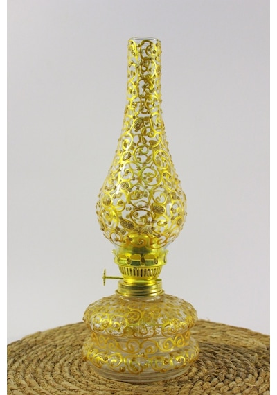 Gazlambası(14 No)Elişi Vitray Desenli Altın