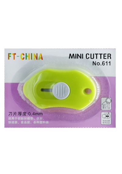 Pm 24786 Çelik Bıçaklı Mini Tekli Falçata Maket Bıçağı Tekli