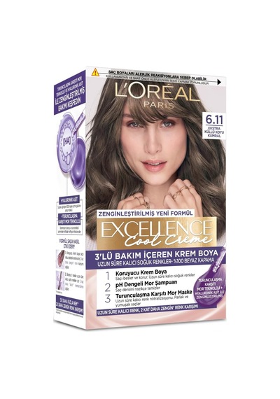 Excellence Cool Creme 6.11 Ekstra Küllü Koyu Kumral Saç Boyası